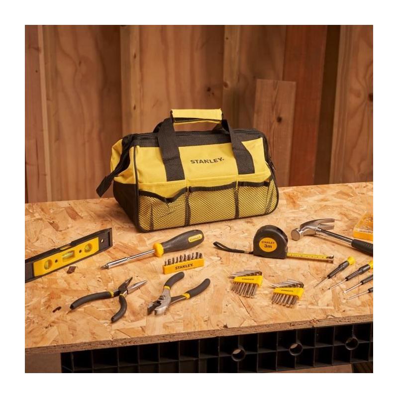 Ensemble d'outils STANLEY 38 pièces en métal noir