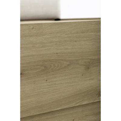 Lit coffre TIDY 160x200 cm Chêne/Ecru avec Sommier - GAMI