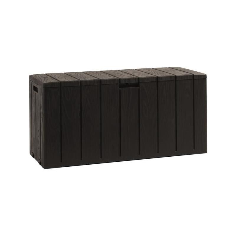 Coffre de jardin BRAVO - Résine - Marron - Capacité 270L