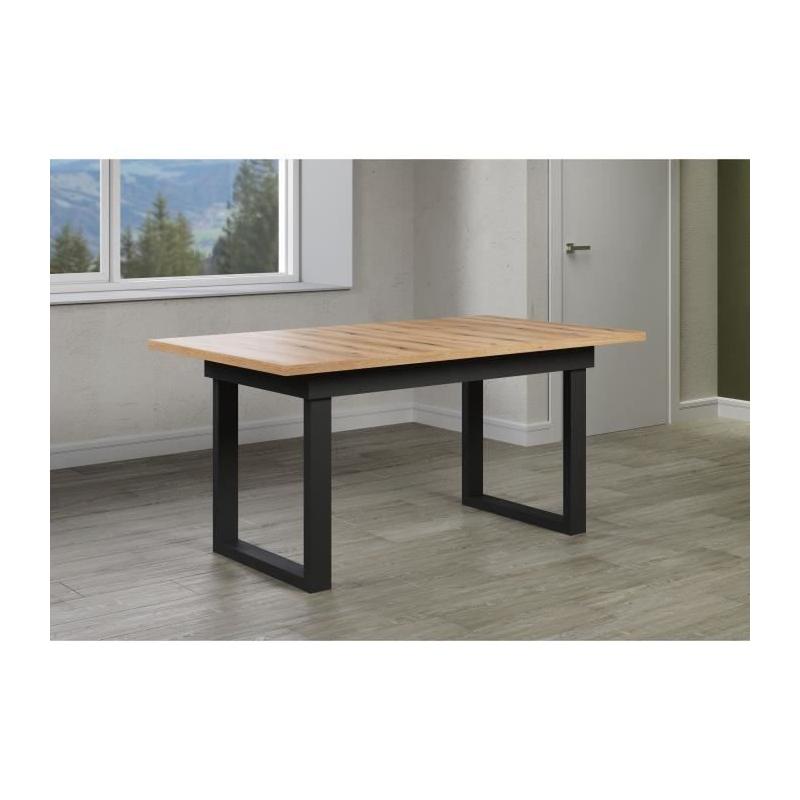 Table à manger scandinave en chêne - Rectangulaire 160-200 x 76 x 80 cm