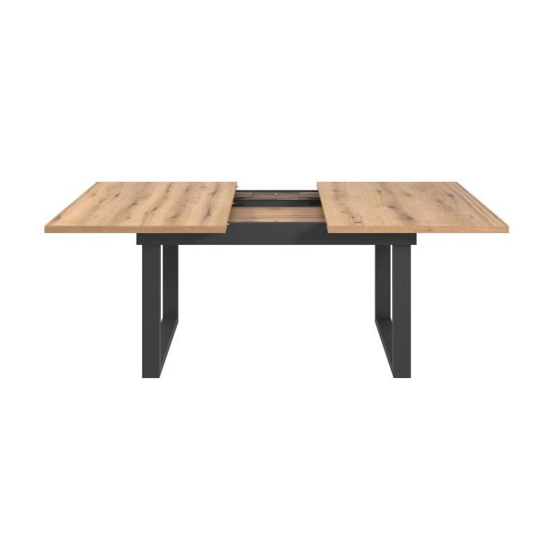 Table à manger scandinave en chêne - Rectangulaire 160-200 x 76 x 80 cm