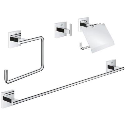 Ensemble d'accessoires de douche 4 en 1 GROHE - Chrome/Métal