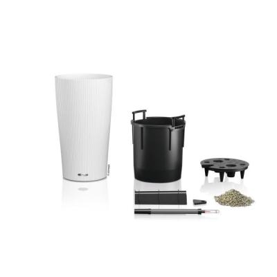 Jardinière Cilindro color 32 Blanc - Kit complet 13 L - LECHUZA