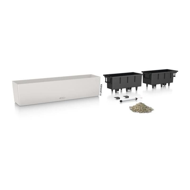 Jardiniere - Balconera color 80 - Kit complet - Gris clair - 12 L - LECHUZA