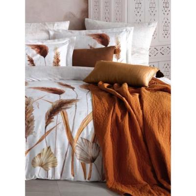 Parure de lit - 1 housse de couette 220 x 240 cm + 2 taies d'oreiller 60 x 60 cm - Satiné 100% coton - Blanc
