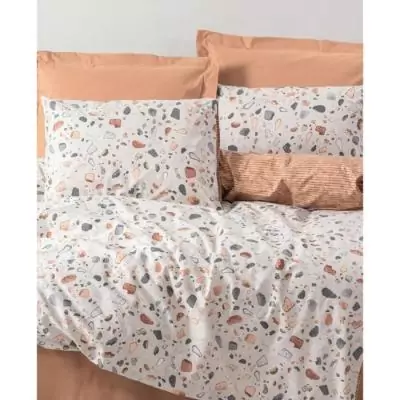 Ensemble de lit 100% coton renforcé - Caramel Ensemble de lit 100% coton renforcé - Caramel