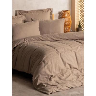 Parure de lit Vison 100% coton renforcé - 1 housse 220x240cm + 2 taies 60x60cm