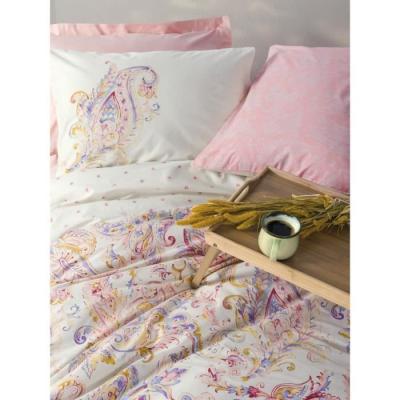 Parure de lit en coton renforcé 220x240 cm - Rose