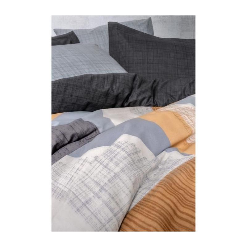 Parure de lit 100% coton renforcé - Gris