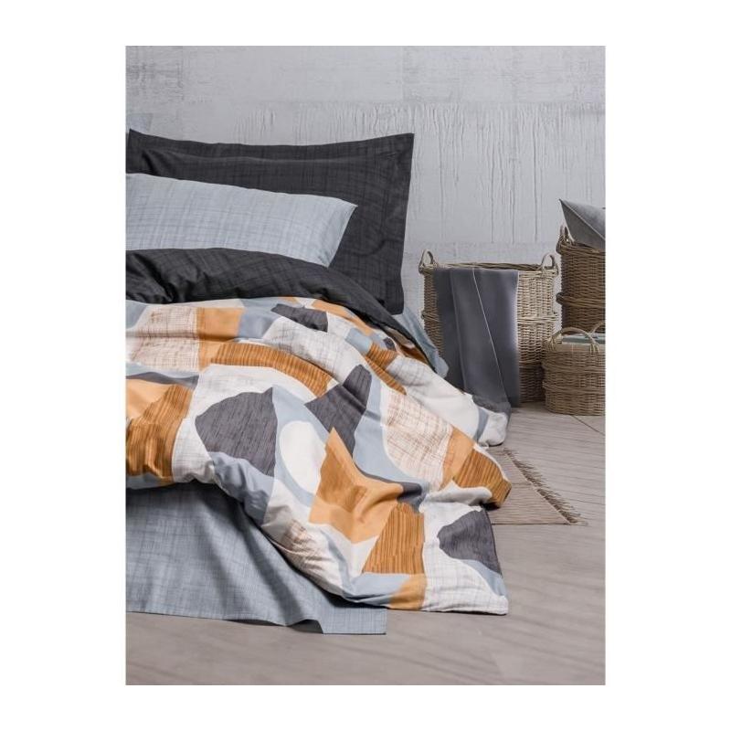 Parure de lit 100% coton renforcé - Gris