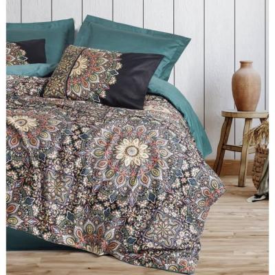 Parure de lit Satiné 100% coton - 1 housse 220x240cm + 2 taies 60x60cm