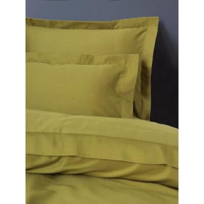 Parure de lit satinée 100% coton - Vert - 1 housse de couette + 2 taies - 220x240 cm