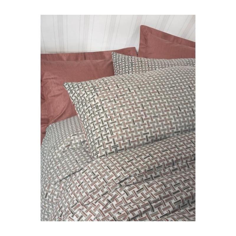 Parure de lit 100% coton renforcé - Rouge