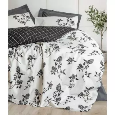 Parure de lit 100% coton renforcé - Anthracite