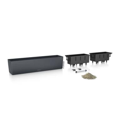 Jardiniere - Balconera color 80 - Kit complet - Gris ardoise - 12 L - LECHUZA