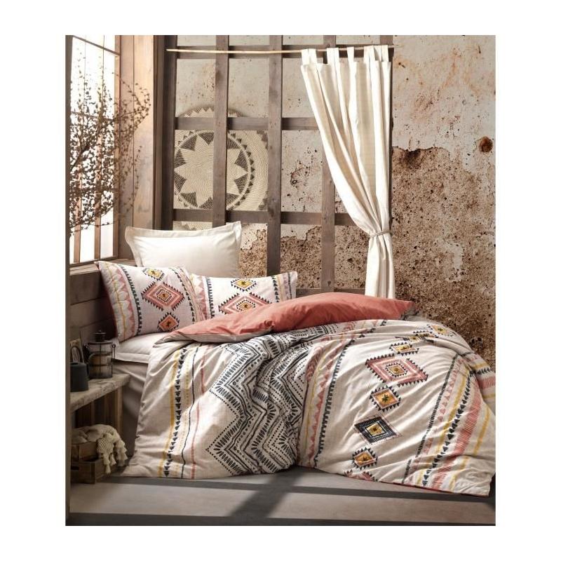 Ensemble de lit Rouge - 100% coton - 220x240cm