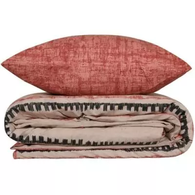 Ensemble de lit Rouge - 100% coton - 220x240cm Ensemble de lit Rouge - 100% coton - 220x240cm