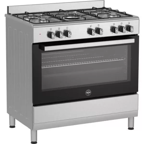 Cuisiniere a gaz - BERTAZZONI - SEL925MX - 5 foyers - 3,6 Kwh - 90 cm - Inox