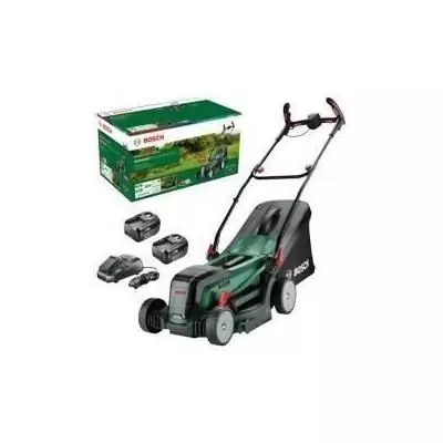 Bosch Tondeuse UniversalRotak 37-550 - avec 2 Batteries 4,0 Ah et Chargeur