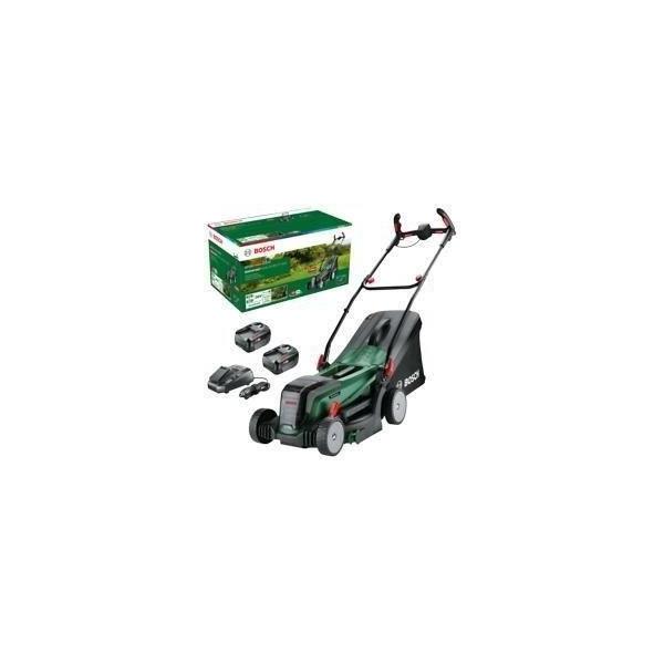 Bosch Tondeuse UniversalRotak 37-550 - avec 2 Batteries 4,0 Ah et Chargeur