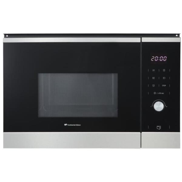Micro ondes encastrable - CONTINENTAL EDISON - CEMO25GINES - Noir Inox L59,5 x H38,8 x P40,1 cm - 25L