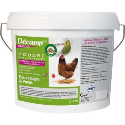 Chabasite spéciale poulailler / oiseaux en cages - DECAMP' - Seau de 3 kg