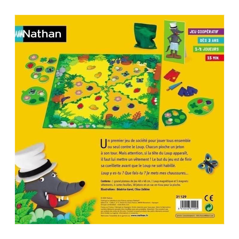 Jeu de Société NATHAN - Le jeu du Loup : Plongez dans une aventure amusante!