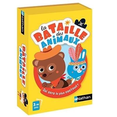 Jeu de Cartes - NATHAN - La Bataille des Animaux - Animaux rigolos - 3 ans et plus