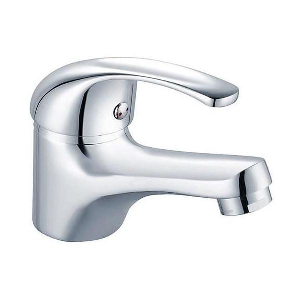 Mitigeur lavabo - EDOUARD ROUSSEAU - Cardiff - Cartouche céramique Ø 40 mm - Aérateur réducteur de débit - Bec fixe - Chrom