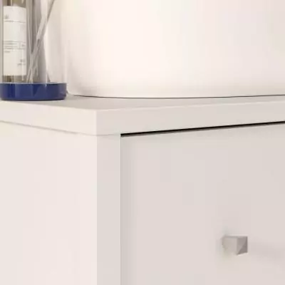 Meuble sous lavabo blanc avec 3 tiroirs - Organisation optimale