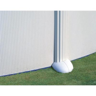 Kit Piscine hors sol blanche Ø480 x 132 cm + Filtre sable & échelle
