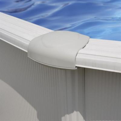 Kit Piscine hors sol blanche Ø480 x 132 cm + Filtre sable & échelle