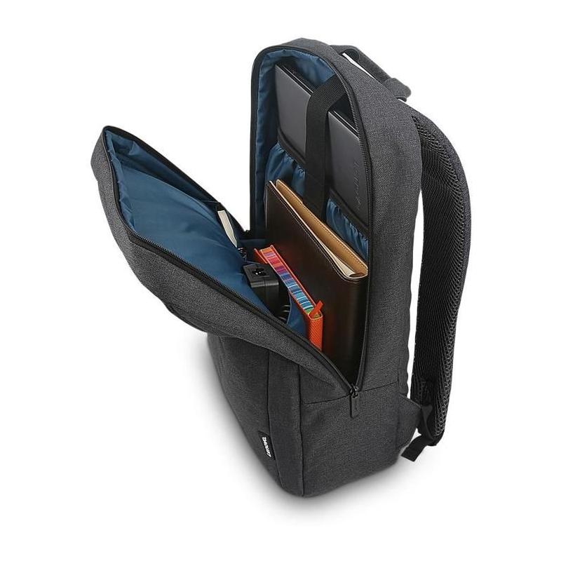 Sac a dos Lenovo Casual B210 - Imperméable - 15.6 - Noir charbon - Sangle réglable - Dos rembourré