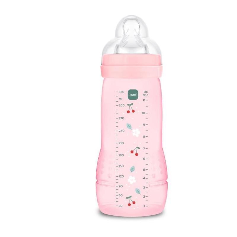 Biberon - MAM BABY - Easy Active - +6 mois - 330 ml - Tétine débit X - Berry