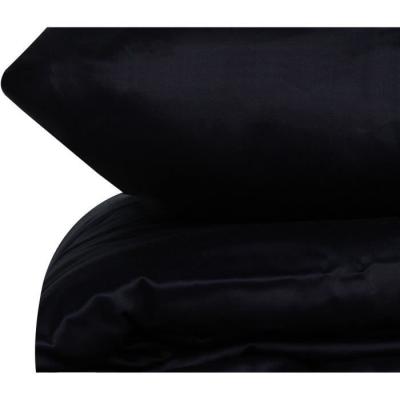 Parure de lit - 1 housse de couette 220 x 240 cm + 2 taies d'oreiller 60 x 60 cm - Satiné 100% coton - Bleu