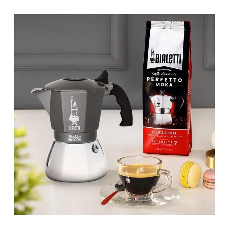 Cafetiere Italienne BIALETTI - BRIKKA - Induction 4 tasses