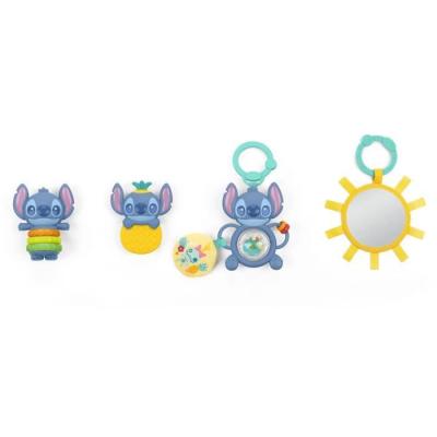 Coffret Cadeau Naissance Disney Baby Stitch - 4 Jouets Bébé