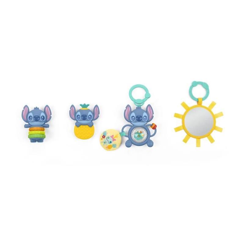 Coffret Cadeau Naissance Disney Baby Stitch - 4 Jouets Bébé