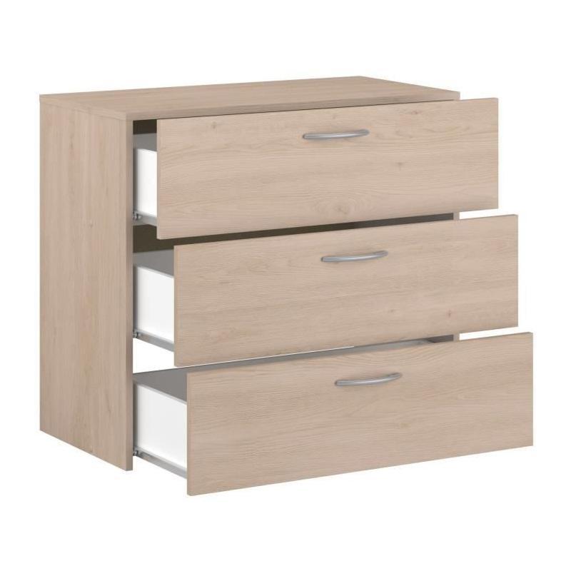 Commode - EASY LIFE - 3 tiroirs - Chene - 78,2 x 69,3 x 40,8 - PARISOT