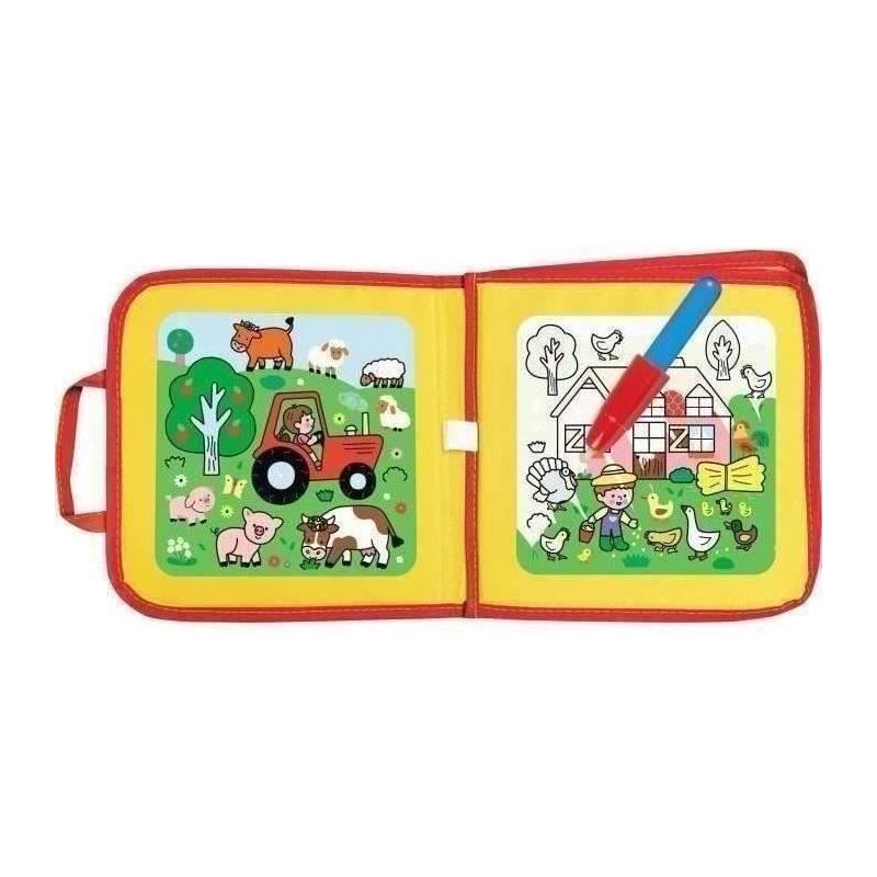 Jeu créatif - NATHAN - MA VALISETTE COLOREO - Coloriage magique a l'eau - Portable, sans taches - Feutre a eau