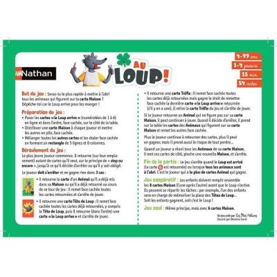 Nathan - Au Loup - Un jeu de cartes captivant!