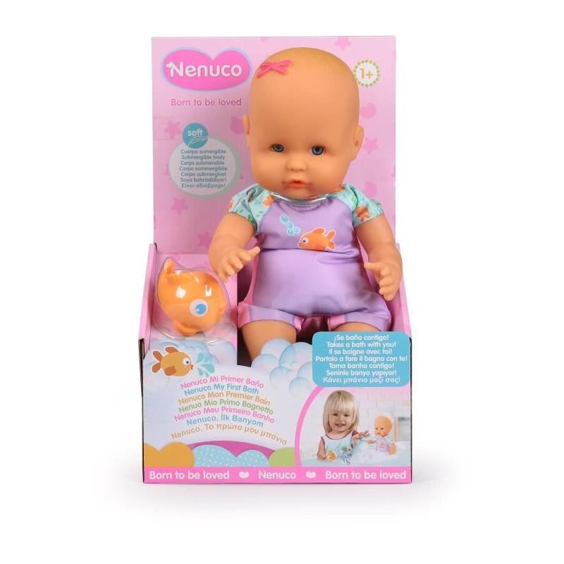 Poupon et son poisson pour le bain - GPTOYS - NENUCO - 35 cm