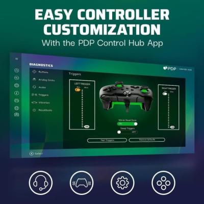 Manette filaire - PDP - REALMz - Nintendo Switch - Éclairage LED - Figurine Sonic