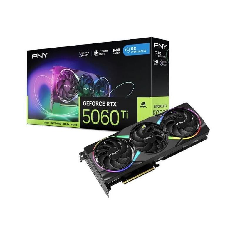 PNY - GeForce RTX™ 5060 Ti 16GB - Triple Fan ARGB - DLSS 4