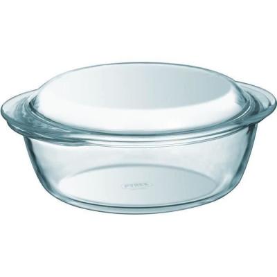 Cocotte PYREX 1,4L Ronde en verre borosilicate