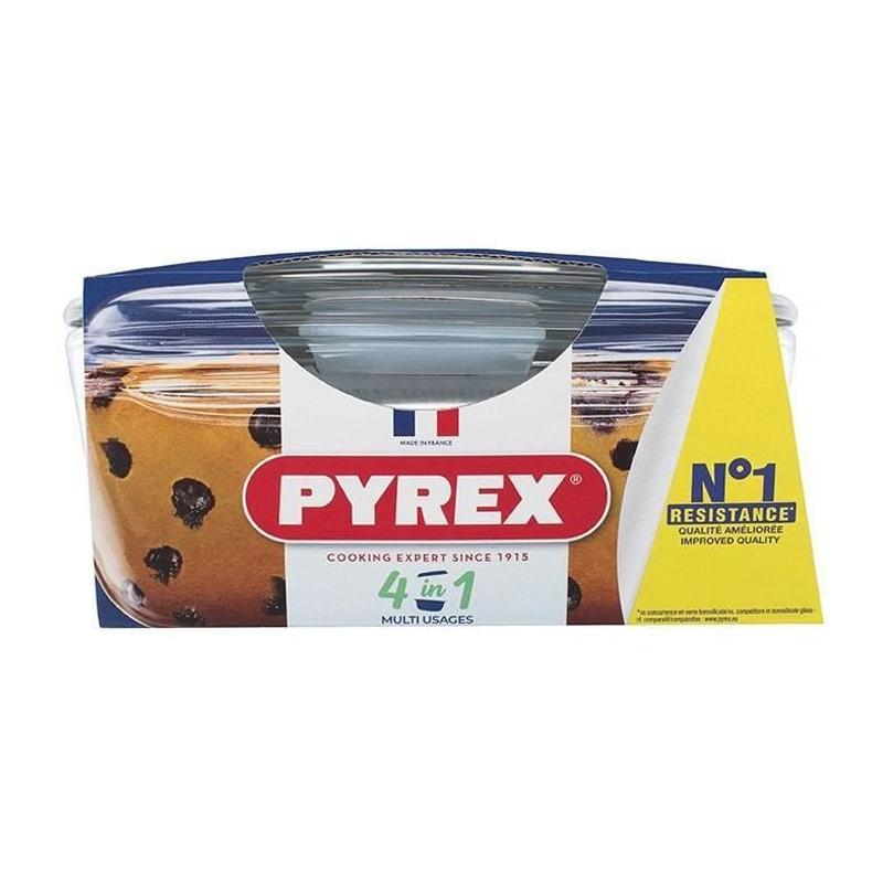 Cocotte PYREX 1,4L Ronde en verre borosilicate