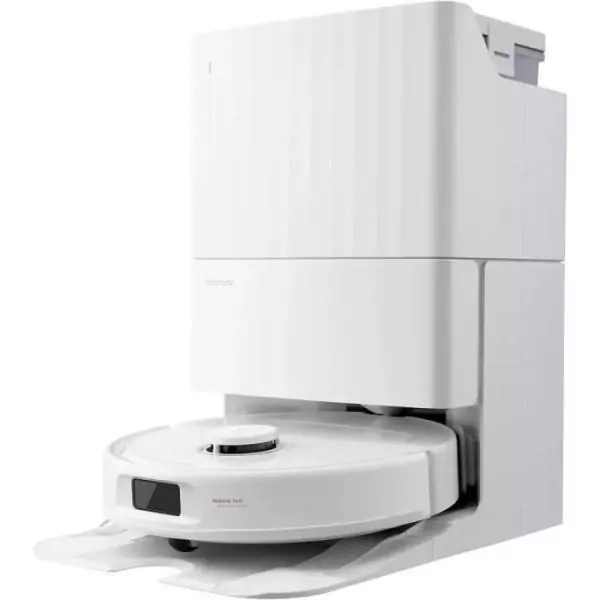 Aspirateur Robot Laveur - ROBOROCK - QRevo Plus - Puissance 7000 Pa - Serpillere extensible - avec Station Multifonction - Blanc