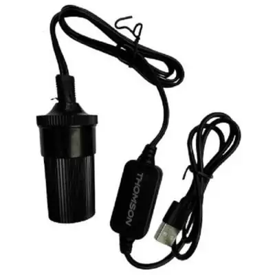 Convertisseur - THOMSON - USB vers 12 V - 10 W - Câble 120 cm