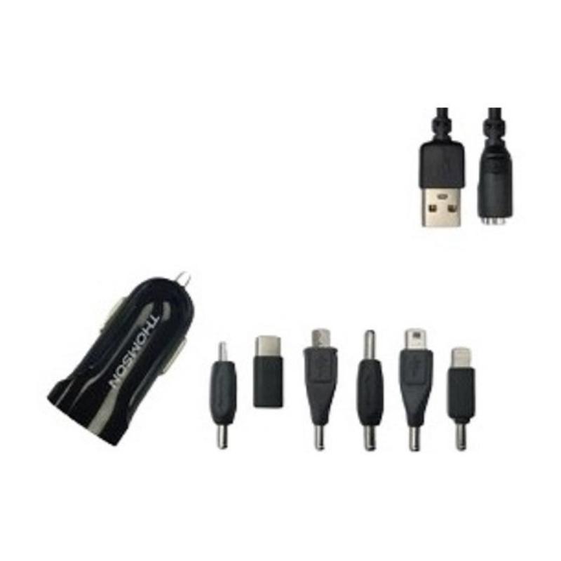 Kit chargeur + connecteur Thomson - 12/24V - 6 connecteurs - 2A