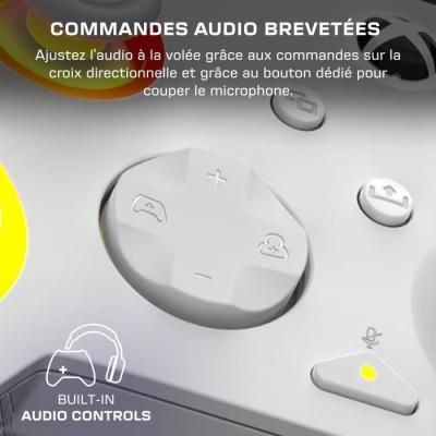 Manette de jeu - Xbox Series X|S, Xbox One et PC - Afterglow Wave - RGB - Filaire - Blanc- TURTLE BEACH